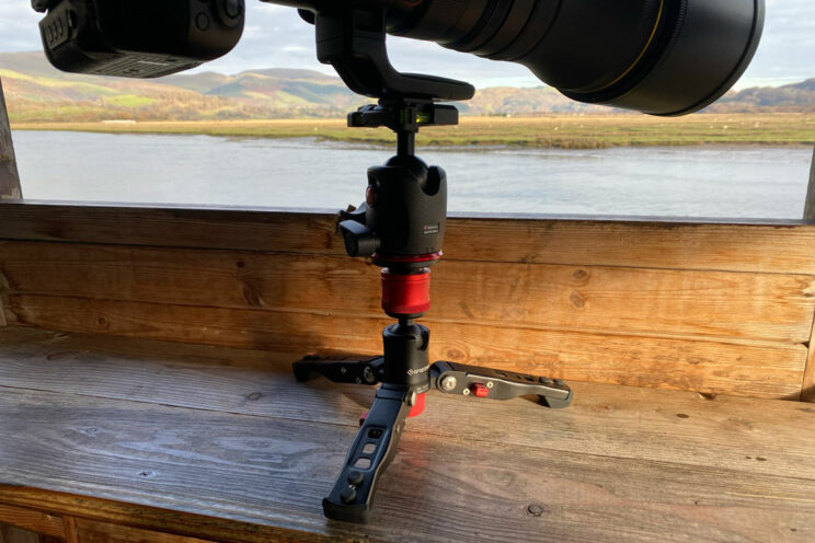 Manfrotto ball head and small monopod feet