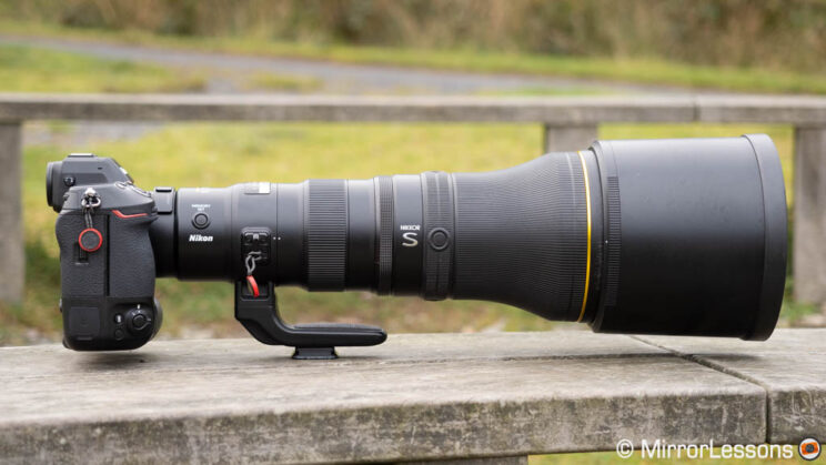 Nikkor Z 800mm F6.3 attached to the Nikon Z9