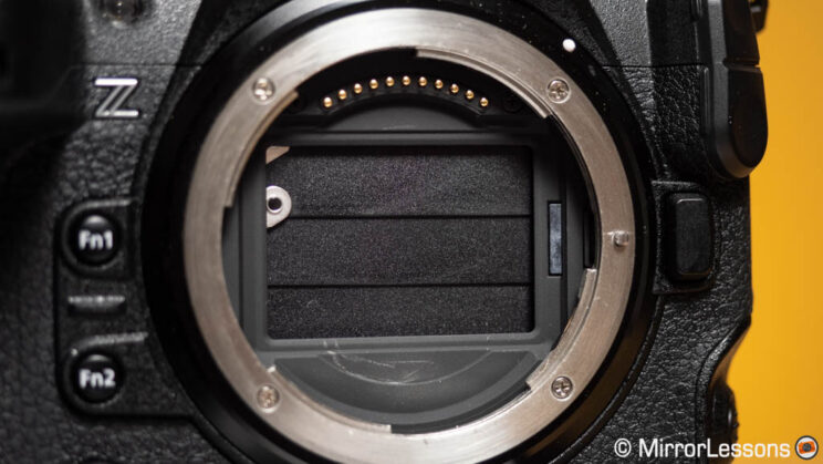 Sensor shield on the Nikon Z9