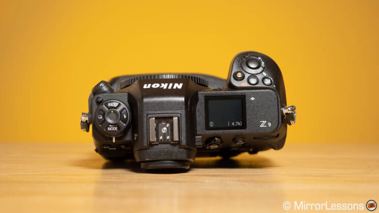 Nikon Z9, top view