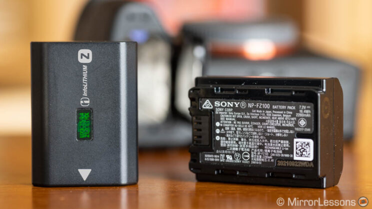 Two Sony batteries