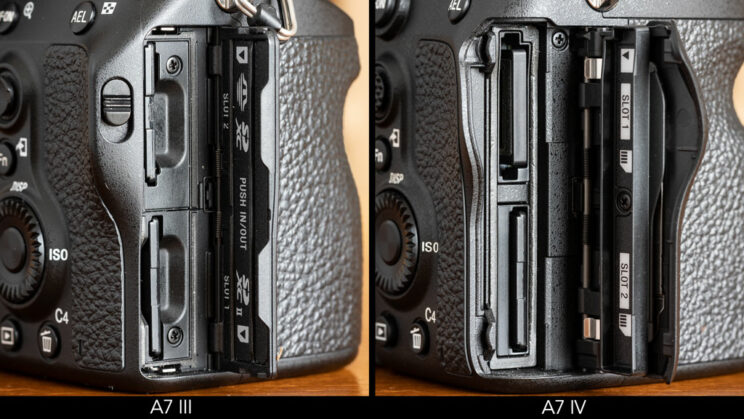 dual card slots on the A7 III and A7 IV