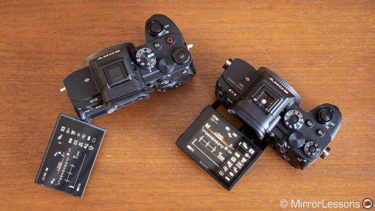 Sony A7 IV and A7R IV with LCD screens opened